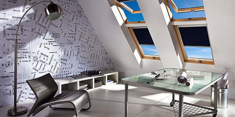 Dachfenster-Plissees und -Rollos